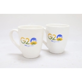 Khurja Souvenir Mug (Set of 2) White