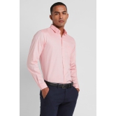 Men Pink Slim Fit Formal Full Sleeves Formal Shirt