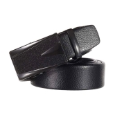 Zacharias - Black Leather Men's Casual Belt ( Pack of 1 ) - None