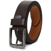 samtroh - Brown Leather Mens Formal Belt ( Pack of 1 ) - None