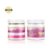 gemblue biocare  SKIN BRIGHTENNING SCRUB+CREAM Facial Scrub 800 gm Pack of 2