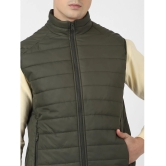 UrbanMark Men Olive Regular Fit Men Quilted Puffer Jacket - None