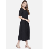 ALL WAYS YOU Polyester Black Empire Dress - Single - XL