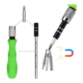HOMETALES 32 in 1 Mini Screwdriver Bits Set  With Magnetic Flexible Extension Rod