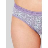 ILRASO - Purple Cotton Printed Women's Briefs ( Pack of 1 ) - None