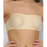 Clovia Pack of 1 Cotton Non Padded Womens Tube Bra ( Beige ) - 36C