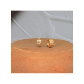 Drashti Collection Golden Stud Earrings ( Pack of 1 ) - Golden