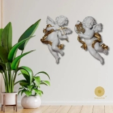 Wall Hanging Angels-Set of 2 / White