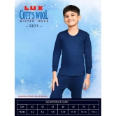 Lux Cottswool Cotton Blend Thermal Bottom ( Blue ) - None