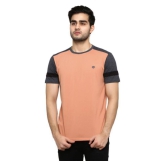 GENTINO - Peach Cotton Blend Regular Fit Men's T-Shirt ( Pack of 1 ) - None