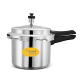 Srushti Gold 3LTR COOKER 3 L Aluminium OuterLid Pressure Cooker Without Induction Base