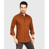 Springberry - 100% Cotton Slim Fit Rust Men's Casual Shirt ( Pack of 1 ) - None