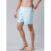 broon Blue,Navy,Multi BOXER SHORTS Cotton Mens Boxer- ( Pack of 3 ) - None