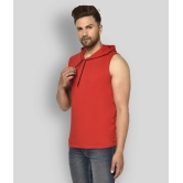 Glito - Red Cotton Blend Regular Fit Mens T-Shirt ( Pack of 1 ) - None