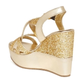 MARC LOIRE - Gold Womens Wedges Heels - 5