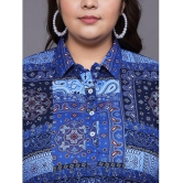 Tissu Cotton Printed Straight Womens Kurti - Blue ( Pack of 1 ) - None