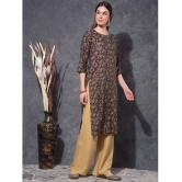 Mamoose Chanderi Self Design Straight Womens Kurti - Black ( Pack of 1 ) - None