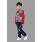 DKGF Fashion - Light Grey Cotton Blend Boys Shirt & Jeans ( Pack of 1 ) - None