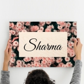 Flower Pattern Name Plate-14x11 Inch