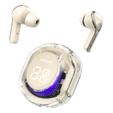 COREGENIX Ultrapodspro Type C Bluetooth Headphone In Ear 30 Hours Playback Low Latency IPX4(Splash & Sweat Proof) Royal Cream