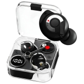 VERONIC Music Bot Bluetooth True Wireless (TWS) In Ear 32 Hours Playback Powerfull bass,Fast charging IPX4(Splash & Sweat Proof) Black