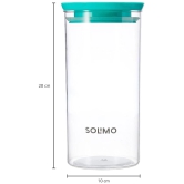  2-Piece Glass Food Storage Jar with Airtight Lid for Kitchen Pantry Organization and Storage - 1500ml Each