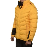 K2 Survivor Down Jacket for Men: Stylized Functionality for Extreme Cold Weather Expeditions (Up to -20 (Colour - Yellow, Size - 3XL) by Total Sporting And Fitness Solutions Pvt Ltd