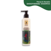 Pilgrim Patu? & Keratin Hair SMOOTHENING SHAMPOO for Dry & Frizzy hair | Sulphate & Paraben free shampoo for Women & Men | Shampoo for hair Smoothening & healthy scalp | 200 ml