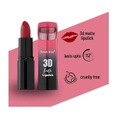 Seven Seas 3D Matte Lipstick | Long Lasting | Waterproof Matte Lipstick for Women(Claret)