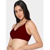 IN CARE LINGERIE - Maroon Cotton Non Padded Womens T-Shirt Bra ( Pack of 1 ) - None