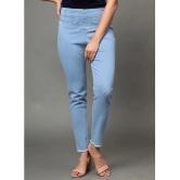 AngelFab - Denim Regular Fit Blue Womens Jeggings ( Pack of 1 ) - None