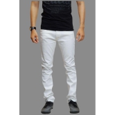 HALOGEN - White Denim Slim Fit Mens Jeans ( Pack of 1 ) - None