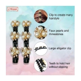 LYKAA Black Girls Hair Clip ( Pack of 2 ) - Black