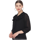 ALL WAYS YOU Women Top Polyester fabric  Black XS