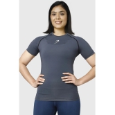 Fuaark Grey Polyester Lycra Compression - Single - None