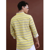 Ketch 100% Cotton Regular Fit Striped Full Sleeves Mens Casual Shirt - Yellow ( Pack of 1 ) - None