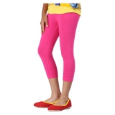 BEIGE,FUCSHIA AND PURPLE COLOURS CAPRI LEGGINGS FOR GIRLS - 9-10 Years