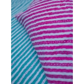 Diagonal Stripe Kantha Bedsheet