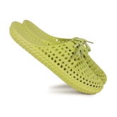 Aadi Lime Green Womens Toe Covered Flip Flop - None