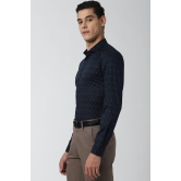 Men Navy  Formal Full Sleeves Formal Shirt