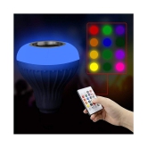 Music Light Bulb B22 LED Light Bulb With Bluetooth Speaker RGB Self Changing Color Lamp Built-In Audio Speaker