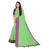 ofline selection - Green Silk Blend Saree With Blouse Piece (Pack of 1)