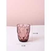 Wine-Colored Glass Tumbler Set of 6