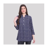 PPTHEFASHIONHUB - Blue Rayon Women's Regular Top ( Pack of 1 ) - None