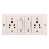 INDRICO Power Strip Extension Multi Outlet Board Fitted with 2 Anchor Sockets(5 Amp),2 Anchor Switch and 4 Metre Wire with 5 Amp Plug