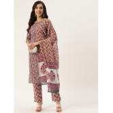 Kbz - Grey Straight Cotton Women's Stitched Salwar Suit ( Pack of 1 ) - None