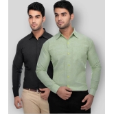 DESHBANDHU DBK - Multicolor Cotton Regular Fit Mens Formal Shirt (Pack of 2) - None