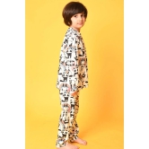 PANDA LONG SLEEVES BOYS PYJAMA SET - WHITE-9-10 YEARS / 2N / White