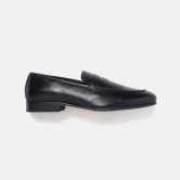 GORDON & BROS LIGHT BLACK MEN LEATHER LOAFER