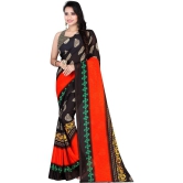 LEELAVATI - Black Georgette Saree With Blouse Piece ( Pack of 1 ) - Black